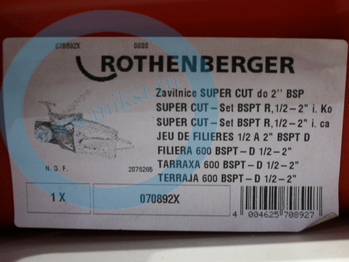 Резьбонарезной клуп Rothenberger Super-Cut